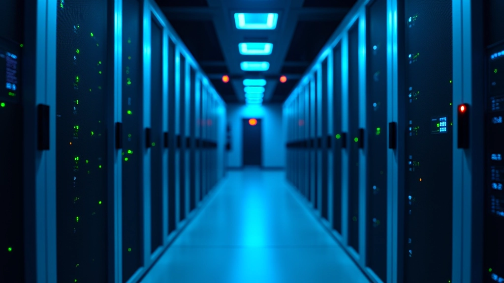 Serverio rakas su šviesą atsispindinti procesoriaus šiluma, simbolizuojantis optimalų CDN infrastruktūrą